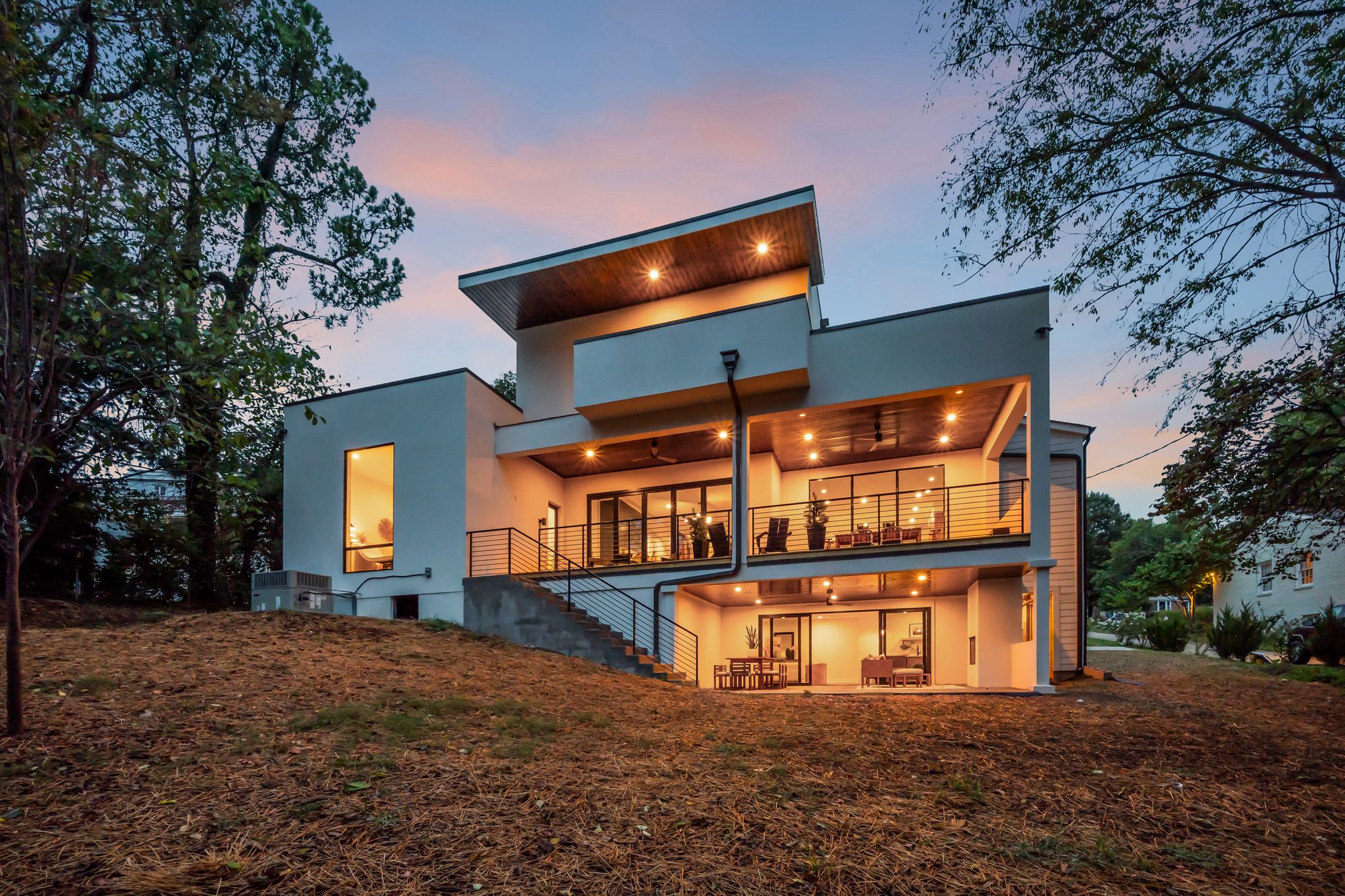 Luxurious Mid-Century Modern Home at 3556 Pleasant Valley Road, Embraced by Nature's Beauty